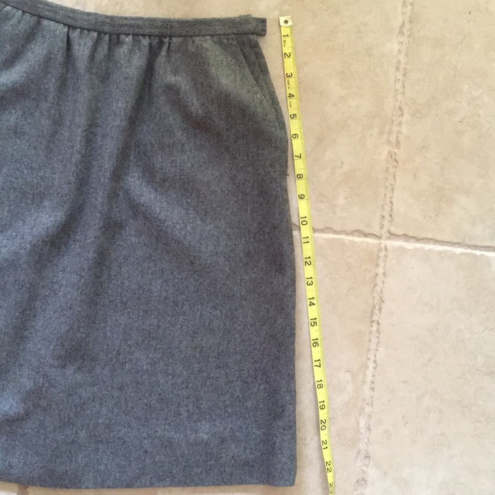 Pendleton Wool Gray Skirt - image 8